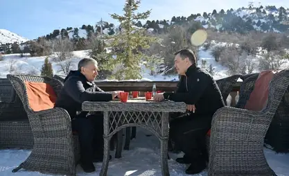 Sadyr Zhaparov and Shavkat Mirziyoyev hold informal meeting at Amirsoy resort complex